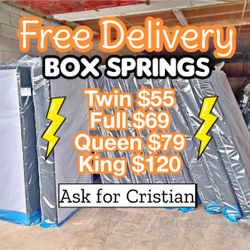 Box Springs  Twin box Full box  Queen box  King box  Bases para colchon  Box spring 