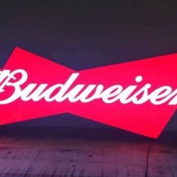 Vintage Light Up Budweiser Sign 