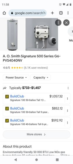 Water Heater With Warranty