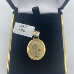 14KT YELLOW GOLD RELIGIOUS CHARM 1.9GR