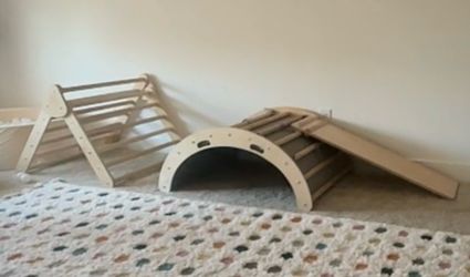 Lily & River Little Bundle! Climber, Ladder Slide + Rocker AND balance beam!