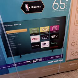 Hisense 65” Class 4K UHD LED Roku Smart Tv