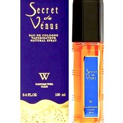 Secret de Venus by Parfums Weil Eau de Cologne Women 3.4 FL oz / 100 ML New Rare