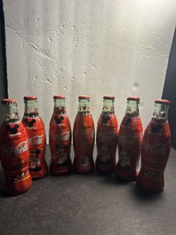 7 Coca-Cola Disney Mickey Mouse 75 InspEARations Limited Edition Bottles 8 oz