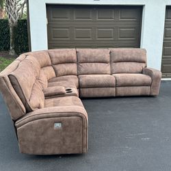 Sofa/Couch Sectional - Electric Recliner - Microfiber - Delivery Available 🚛