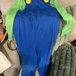 LUIGI COSTUME FOR KIDS JUMPSUIT ONLY