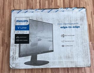 NEW Philips LCD 24 Inch Monitor Full HD 1080P sRGB 243V7QJAB/27 (black)
