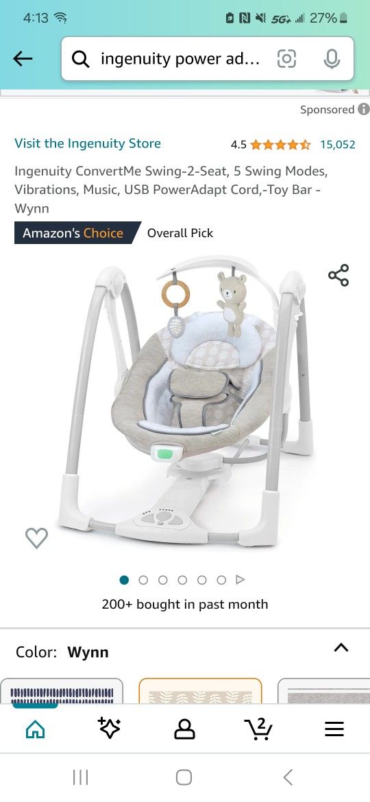 Baby Swing Set.