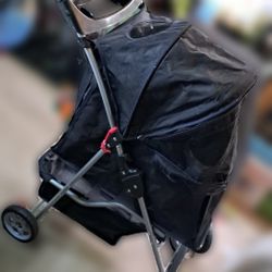 BestPet Pet Stroller Cat Dog Cage Stroller Travel Folding Carrier,Black