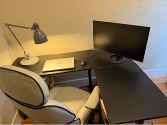 Free Black Metal Corner Desk