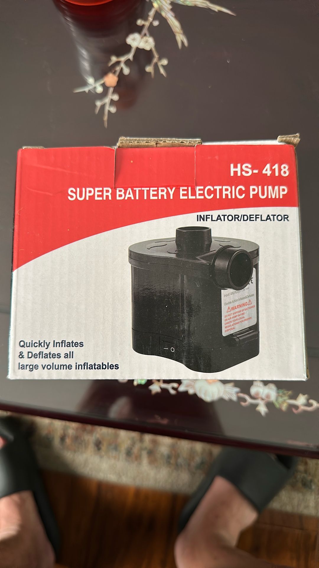 Electric Air Pump For Air Mattress, Air Raft Etc.