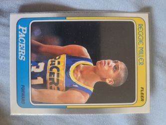 1988-89 Fleer basketball Reggie Miller rookie card #57