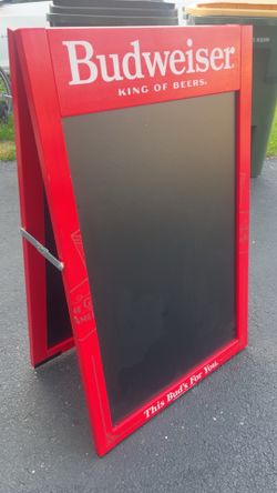 BUDWEISER RESTAURANT CHALK MENU SIGN