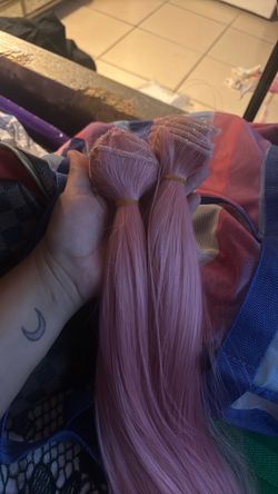 Pink hair Extentions