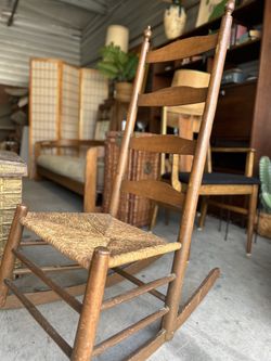 Vintage Ladder back Rocking Chair