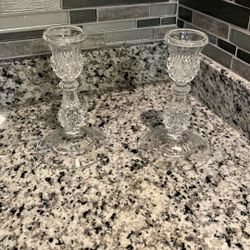 Candle Holders. Glass