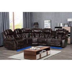 New Living Room Sofa Sectional Brown