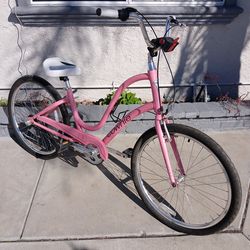 Ladies 26" pink Electra townie 3i beach Cruiser
