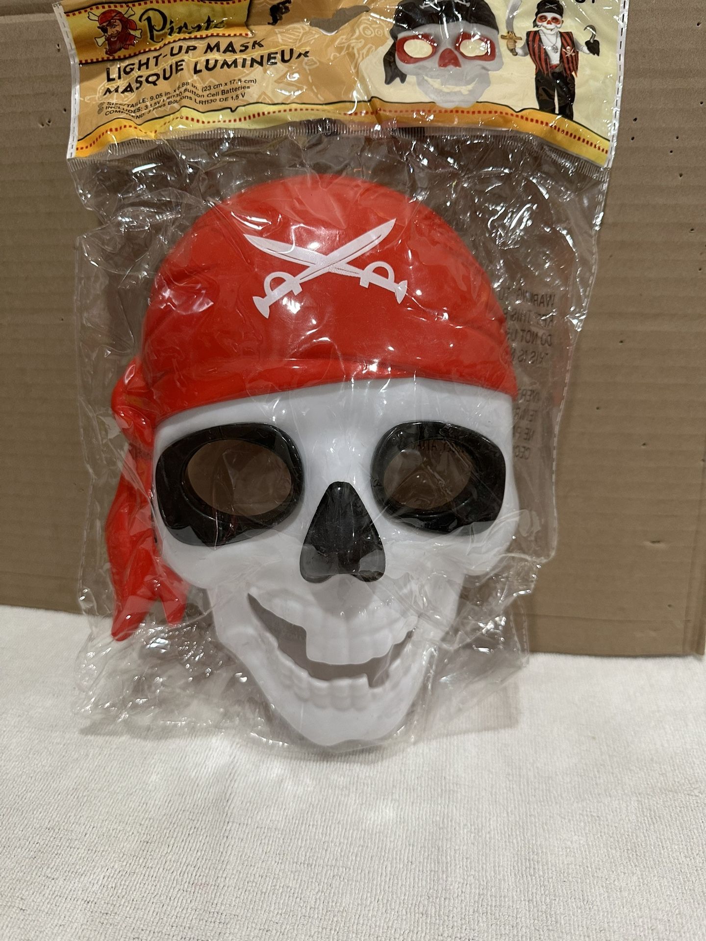 Light Up Pirate Mask