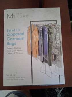 Zippered Garment Bags Set Of 13