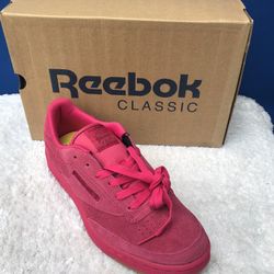 Reebok Ortholite Classic Pink Suede Athletic Sneakers