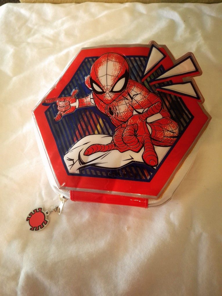 Disney Parks Marvel Spider-Man Zip-Up Stationery Drawing Learning Kit 30 Pieces