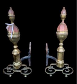 Antique Victorian Andirons