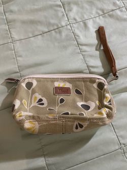 Fossil Canvas Wristlet Clutch