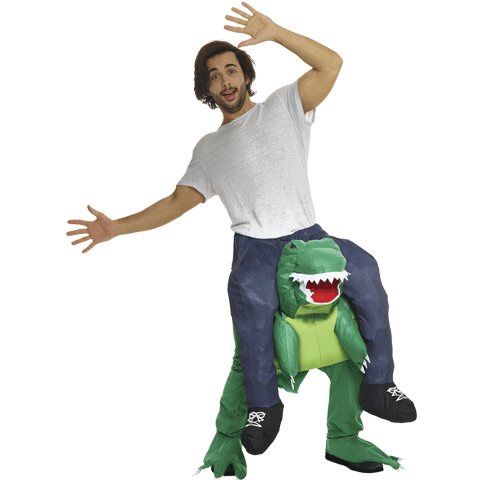 T-REX PIGGYBACK - ADULT COSTUME