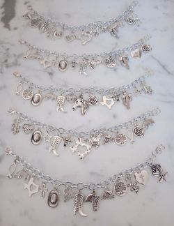 Adjustable Handmade Bracelets with Charms for $20 each