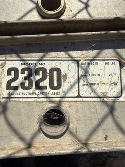 Model 2320 Aluminum Ramp 20 ft x 12 in