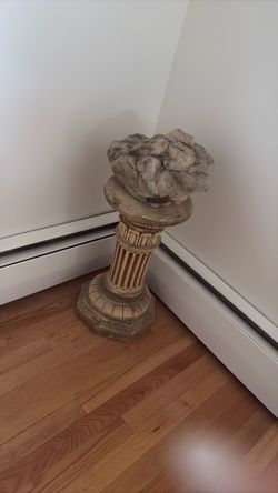 decoration stand and rock