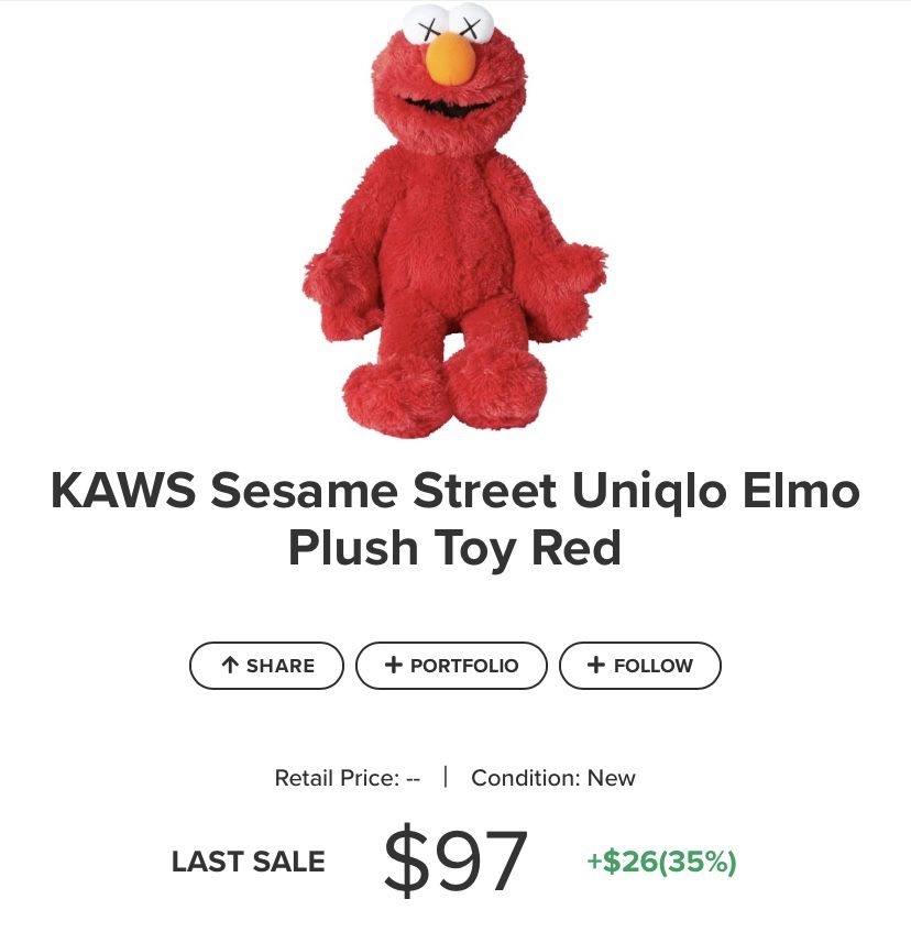 KAWS Sesame Street - Elmo