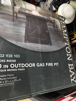 Hampton Bay Moss Ridge Outdoor Gas Fire Pit