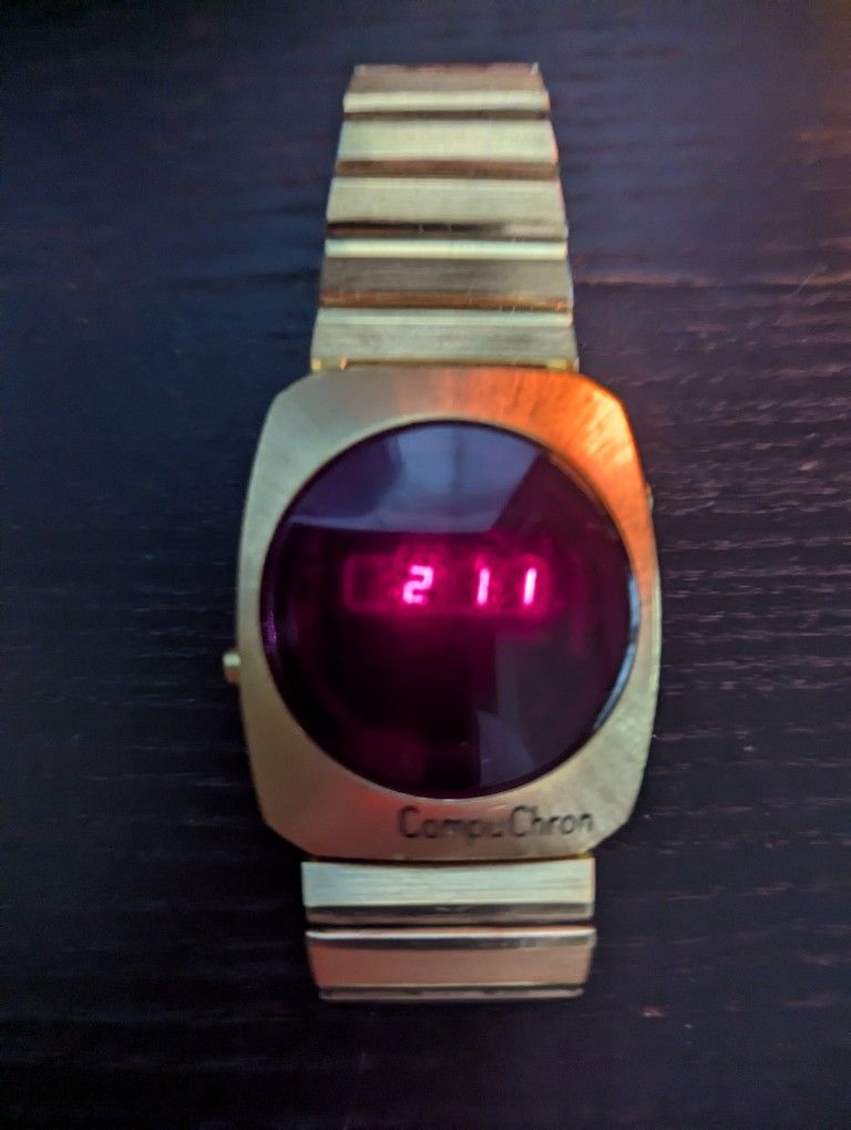 Compu Chron LED Vintage 1970's Watch for Sale in Woodway, WA - OfferUp