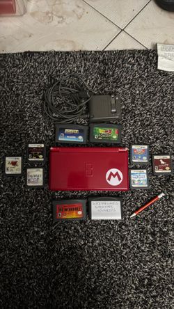 Nintendo DS LiTE Mario Edition with DS Games and Gameboy Games