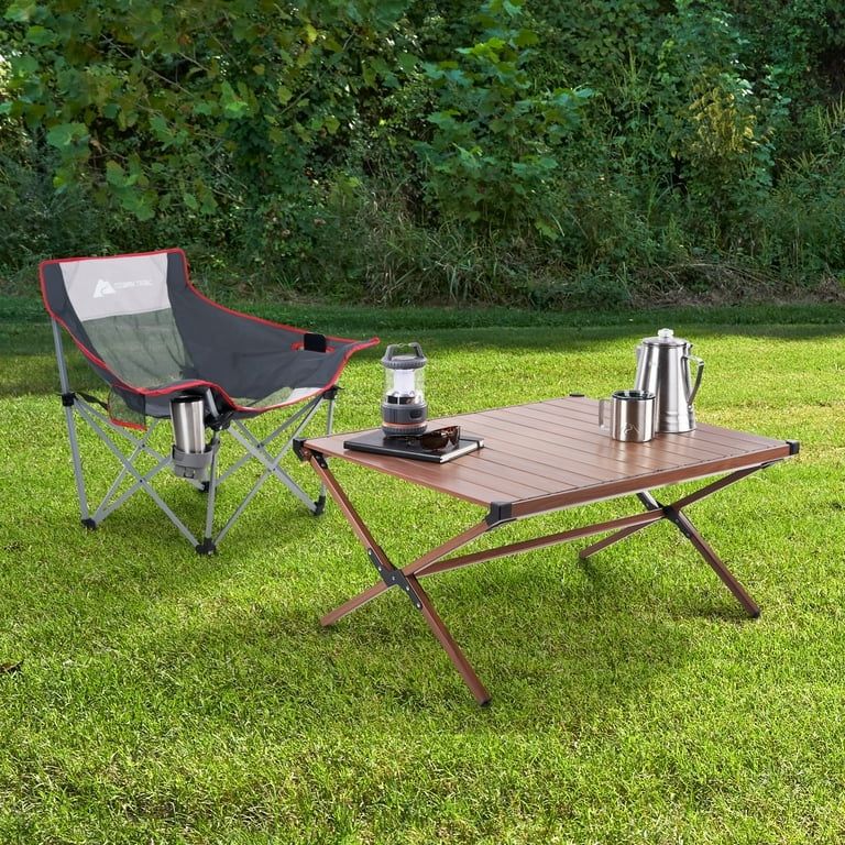 Aluminum Roll-Top Camping Table