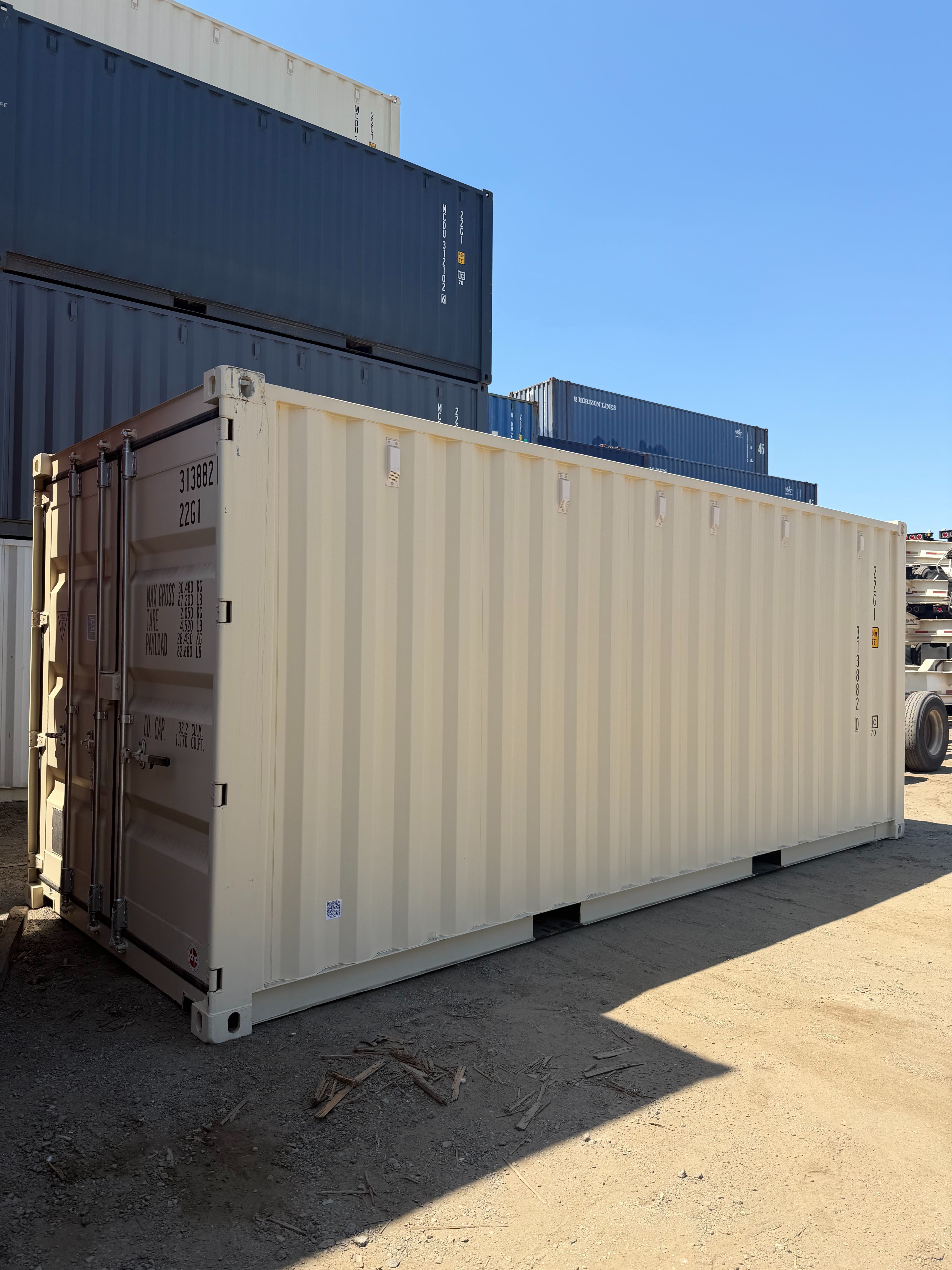 20FT SHIPPING CONTAINER – WIND & WATERTIGHT | HEAVY DUTY STORAGE SHED | CONNEX BOX (ONE TRIP – LIKE NEW)