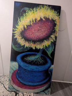 Giant Sunflower Embellished Photo Print by Michael Giese