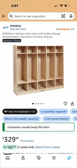Kids storage