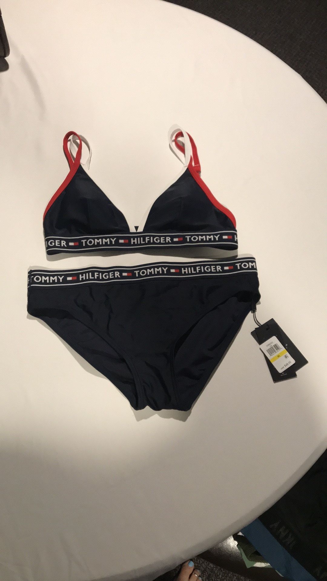 Tommy Hilfiger red white and blue bikini