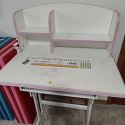 Girls Study Desk Adjustable Height
