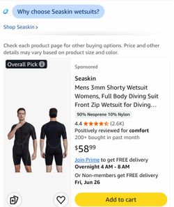 Men’s wet suit