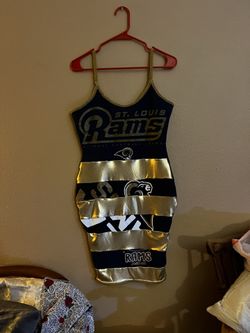 Custom Rams upcycled dress 