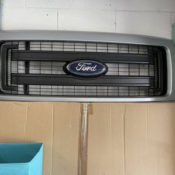 Front Grill For 2014 Ford F150 Silver