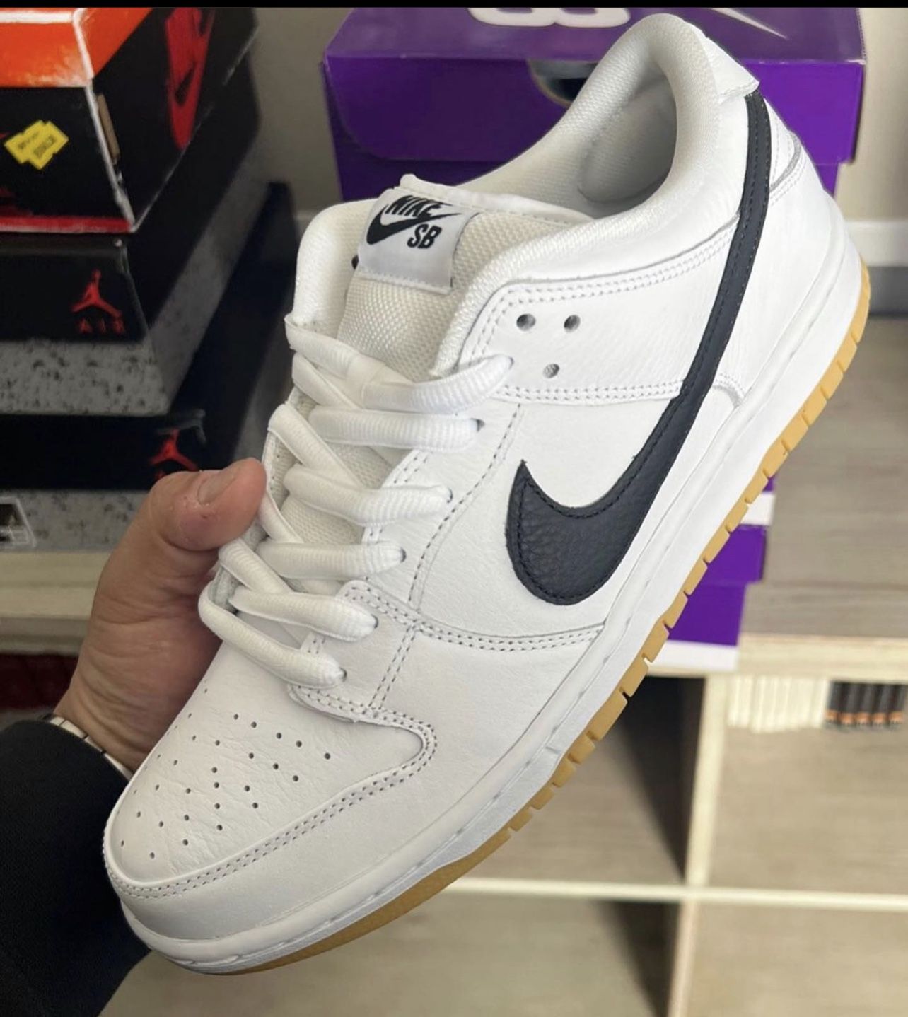 Nike Dunk Low SB White Gum Size Men 8.5