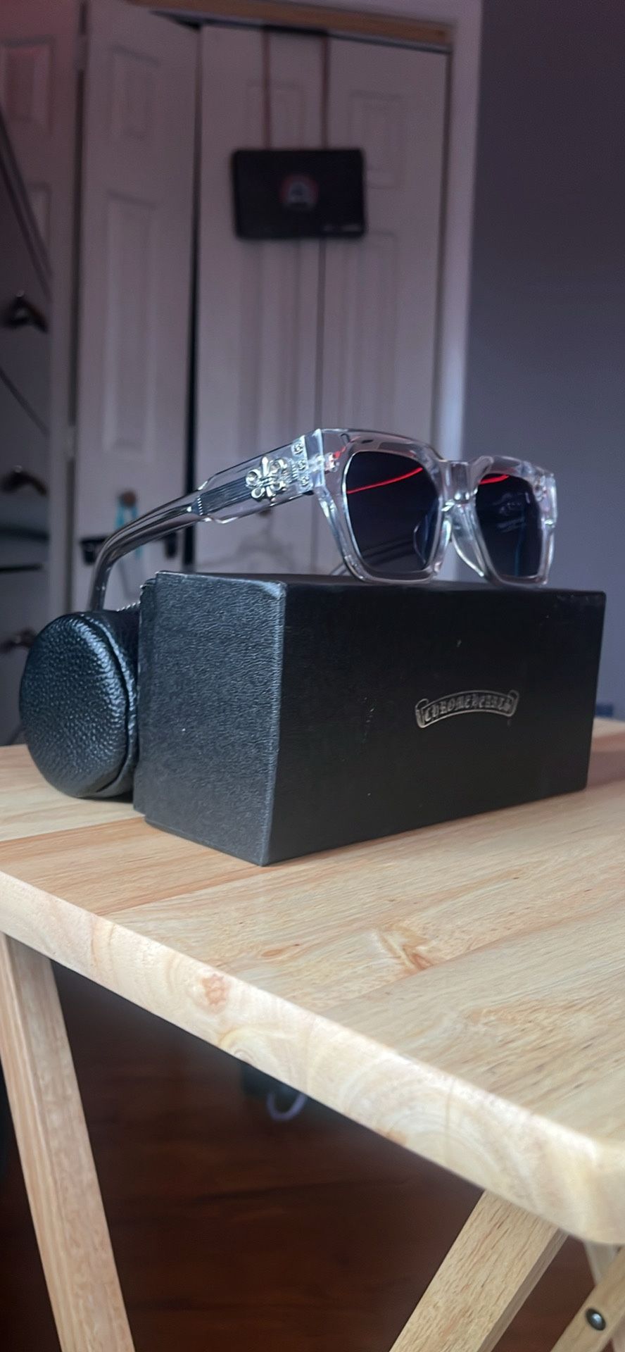 Chrome Heart Crystal Shades Clear