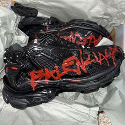 Balenciaga  Runner Graffiti Sneakers Size 10 