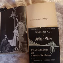 1956 Playbill And Copy Of Arthur Miller's A view from the bridge 