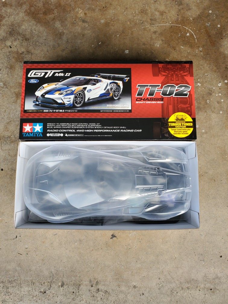 RC Car Tamiya Ford GT Mk II 1/10 4WD Electric Touring Car Kit (TT-02)